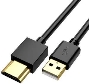JAENFONG USB to HDMI Charger Cable Cord 3.3FT/1M USB to HDMI Adapter Cable for Mac iOS Windows 12/11/10/Vista/XP HDTV Satellite Box Blu-Ray Player etc