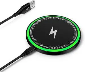 Wireless Charger Fast Charging Pad for Galaxy S25 Ultra/S25 Plus/S24 FE Ultra/S23/S22/S21/Z Flip Fold 6 15W Wireless Phone Charger Android Charging Mat Station for Google Pixel 9a 9 Pro XL 8a