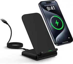 Google Pixel 9 Wireless Charger Stand Fast Charging for Pixel 9A 9 Pro XL Fold 9 8A 7A 8 7 6 Pro 15W Phone Wireless Charger Station for Galaxy S25 S24 S23 S22 S21 S20 Ultra FE iPhone 16 15