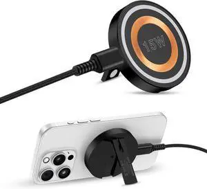 Wireless Charger Android Fast Charging Pad Wireless Phone Charger for Galaxy S25 S24 Ultra S24+ S24 S23 S22 S21 S20 Magnetic Magsafe Wireless Charger for iPhone 16 Pro Max Plus 15 14