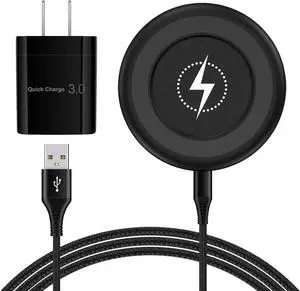 Wireless Charger Fast Charging Pad for Galaxy S25 Ultra/S25 Plus/S24 FE/S24Ultra/S23/S22/S21/S20 15W Android Phone Wireless Charging Station with Adapter for Google Pixel 9a 9 Pro XL 8