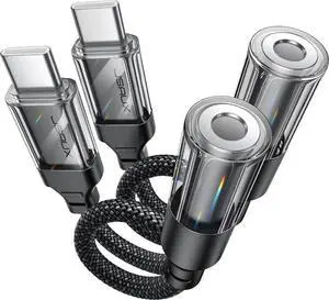 JAENFONG AUX to USB C Adapter Compatible with iPhone 16 Pro Max [2Pack] USB C to 3.5mm Audio Headphone Dongle Cord for iPhone 16/15 Pro Galaxy S24/S23/S22 Ultra iPad Pro Pixel 9/8