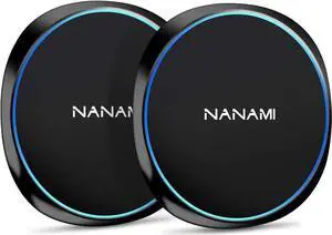 Fast Wireless Charger [2 Pack] - Qi Certified Wireless Charging Pad for iPhone 16/16 Plus/16 Pro/16 Pro Max/15/14/13/13 Pro/12 10W for Galaxy S24/S24 Ultra/S23/S22/S21/S20 New Airpods