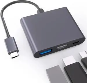 JAENFONG USB C to HDMI Multiport Adapter Type-C to Digital AV Hub for iPhone 15 16 iPad 4K HDMI Output USB 3.0 and USB-C Fasting Charging Port MacBook Laptop Black JAENFONG USB C to HDMI Multiport Adapter Type-C to Digital AV Hub for iPhone 15 16 iPad 4K HDMI Output USB 3.0 and USB-C Fasting Charging Port MacBook Laptop Black