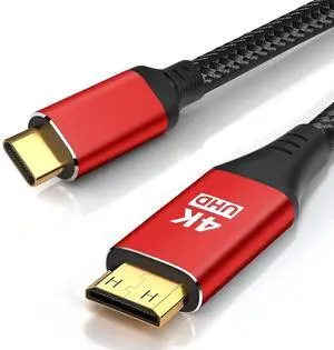 JAENFONG 4K USB C to Mini HDMI Cable 3FT Supports 4K@60Hz 2K@120Hz High Speed Type-C to Mini HDMI Uni-Directional Cord for Steam Deck ROG Ally Laptop MacBook KYY ARZOPA MNN Portable Monitor