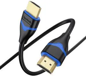 JAENFONG 4K HDMI Cable 4FT High Speed HDMI 2.0 Cable 4 Foot Ultra HD HDMI to HDMI Cord 4K@60Hz 2K@144Hz 1080P@240Hz HDR 3D HDCP2.2 ARC for Monitor TV PS4/PS5 Laptop HDTV Xbox Switch