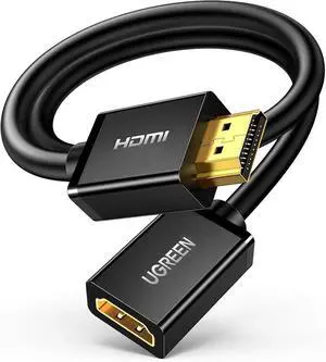 JAENFONG HDMI Extension Cable 4K HDMI Extender 1.5FT Male to Female Adapter Cord Compatible with TV Stick PS5 PS4 Xbox Laptop PC Nintendo Switch 2 Blu Ray Player Google Chromecast Wii U HDTV