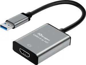 JAENFONG USB to HDMI Adapter Hdmi to USBA for Monitor USB A to HDMI for MacBook HD MI Adapter Compatible with Windows 10/11 and Mac os 3.0 for 1080@60Hz
