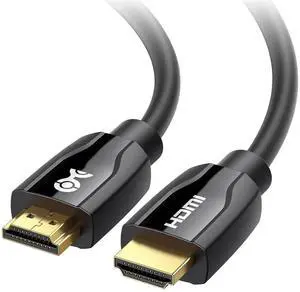 JAENFONG [Premium Certified] HDMI to HDMI Cable 10 ft (Premium HDMI Cable) with 4K HDR Support in Black