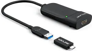 JAENFONG USB 3.0 to HDMI Universal Video Adapter Displaylink Chips Supports up to 6 Monitor displays Compatible with Windows MacOS Ubuntu 20.04 22.04 LTS ChromeOS-Upgrade Version