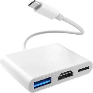 JAENFONG USB-C Digital AV Multiport Adapter USB C to HDMI Adapter for iPhone 15/16 to TV with 100W Fast Charging 4K60Hz HDMI &USB3.1 Compatible for Iphone15/16 MacBook Pro Ipad Pro JAENFONG USB-C Digital AV Multiport Adapter USB C to HDMI Adapter for iPhone 15/16 to TV with 100W Fast Charging 4K60Hz HDMI &USB3.1 Compatible for Iphone15/16 MacBook Pro Ipad Pro