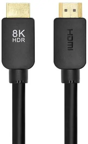 JAENFONG 8K Certified Ultra High Speed HDMI 2.1 Cable - 48Gbps Compatible with PlayStation Xbox Series X and S 10 feet Black
