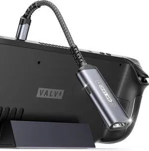 JAENFONG 2-in-1 USB C to HDMI Adapter 4K@60Hz Type-C to HDMI 2.0 Adapter with PD 100W Fast Charging Compatible with iPhone 15 Pro Max Galaxy S23 Note 20 Steam Deck ROG Ally