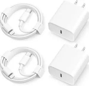 iPhone 14 13 12 11 Super Fast Charger [2Pack] cargador 20W Rapid USB C Wall Charger Block with 6FT Fast Charging Cable Compatible with iPhone 14 Pro Max/Pro/Plus/Mini/iPad
