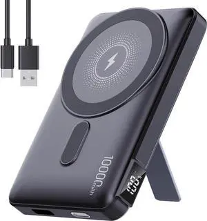 2025 Latest Magnetic Wireless Portable Charger Power Bank - 10000mAh Mag-Safe 22.5W PD Fast Max Charging with Built-in LED Display Magnetic Battery Pack for iPhone 16/15/14/13/12/Pro/Mini/Pro Max