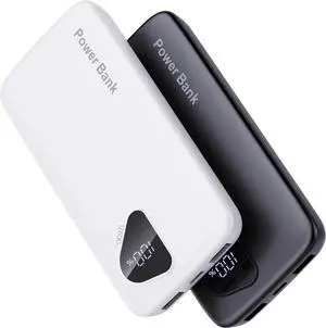 JAENFONG 2025 Portable Charger(2pack in 1box) with Built in Cables 12800mAh Travel Essential Battery Pack 4 Outputs 2 Inputs Slim Power Bank with Cord Wires Compatible with iPhone Android
