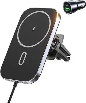 for for MagSafe Car Mount Charger with Adapter 360° Rotation Magnetic Wireless iPhone Car Charger for Air Vent Compatible with iPhone 16/15/14/13/12 Series for for MagSafe Car Mount Charger with Adapter 360° Rotation Magnetic Wireless iPhone Car Charger for Air Vent Compatible with iPhone 16/15/14/13/12 Series