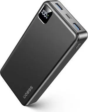 JAENFONG Portable Charger Power Bank 56800mAh Battery Pack-22.5W Fast Charging with USB C & LED Display 3 Outputs High Capacity Portable Power Bank for iPhone 16/15/14/13 Series iPad etc