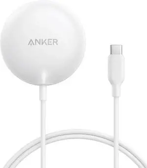 Zolo Magnetic Wireless Charger Qi2 Certified 15W MagSafe-Compatible Wireless Charging Pad for iPhone 16/15/14/13 Series AirPods and More (Adapter Not Included) (White 1 Pack)