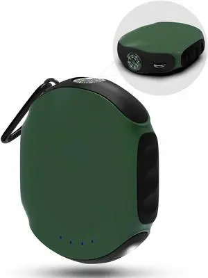 JAENFONG Waterproof Portable Charger 10000mAh Outdoor Power Bank One of The Smallest and Lightest Battery Pack LED Compass High-Speed ??Charge Compatible for iPhone Android -Green