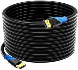 JAENFONG 4K HDMI 50 FT Cable (HDMI 2.0 18Gbps) Ultra High Speed Gold Plated Connectors Ethernet HDMI Cord 4K@60HZ 2K 1080P 3D ARC Compatible with UHD TV Monitor Laptop Xbox PS4/PS5 ect(15m)