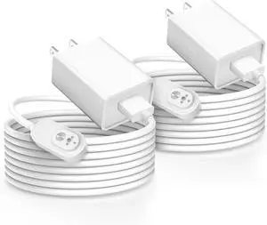 Arlo Camera Charger Compatible with Arlo Pro 5S 2K Pro 4 Pro 3 Ultra 2 Ultra Floodlight Go 2 Cameras arlo Magnetic Charging Cable Outdoor Weather Resistant Connector Power Adapter 10FT 2 Pack