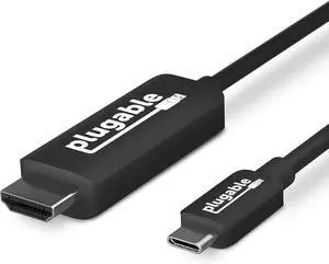 JAENFONG USB C to HDMI Cable 6ft / 1.8m HDMI 2.0 USB4 / Thunderbolt Adapter for 4K Monitor 4K 60Hz (USBC-HDMI-Cable) for iPhone 15 iPad Pro MacBook Pro XPS Surface Laptop - Driverless