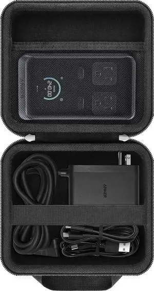 Hard Protective Case for Anker Prime 240W 8-in-1 Charging Station/Anker Prime 160W 14-Port Docking Station Organizer Bag for Adapter and Other Accessories (Case Only)