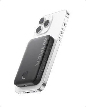 JAENFONG 321 MagGo Battery (PowerCore Magnetic 5K) 5 000mAh Magnetic Wireless Portable Charger Compatible with iPhone 15/15 Plus/15 Pro/15 Pro Max iPhone 14/13/12 SeriesBlack