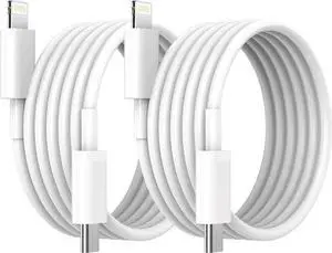 JAENFONG USB C to Lightning Cable 3FT [ MFi Certified] iPhone Fast Charger Type C to Lightning Cable for iPhone 14 13 12 11 Pro Max Xr Xs 8 7 6 Plus SE (2Pack)