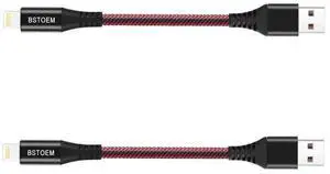 Short Lightning Cable 2Pack 7Inch USB Charging Cord for for iPhone Charger 14/13/12 Pro/11/Xs Max/Xr/X/8/7/6/6s Plus/SE/5c/5s/5 for iPad Air/Mini