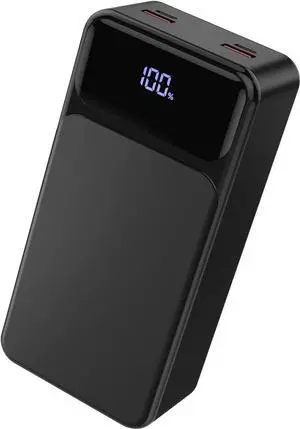 JAENFONG 50000mah Power Bank 22.5W Fast Charging Portable Charger USB-C with 4 Outputs & 2 Inputs LED Display Huge Capacity External Battery Pack for iPhone iPad etc