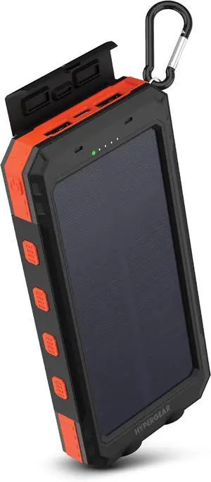 Solar Power Bank - 10000mAh 20W USB-C Solar Charger Power Bank with Flashlight Phone Charger for Camping Battery Pack Portable Chargers for Multiple Devices Cell Phone Powerbank Charging Station