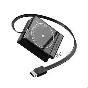 Retractable 65W USB C Charger GaN Power Wall Charger with Retractable Cable 2 Devices PD Fast Charging for MacBook Pro/Air iPhone 16 Pixel Book iPad Pro Black