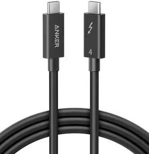 Thunderbolt 4 Certified USB C to USB C Cable 8K/4K Display/40Gbps Compatible with USB4 Thunderbolt 4/3 for MacBook iPhone 16(100W 6.6FT)