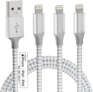 JAENFONG iPhone Charger 3pack 10FT MFi Certified Long Lightning Cable Fast Charging Nylon Braided USB Charging Cable High Speed Transfer Cord for iPhone 14 13/12/11 Pro Max/XS MAX/XR/XS/X/8/7/Plus/6S JAENFONG iPhone Charger 3pack 10FT MFi Certified Long Lightning Cable Fast Charging Nylon Braided USB Charging Cable High Speed Transfer Cord for iPhone 14 13/12/11 Pro Max/XS MAX/XR/XS/X/8/7/Plus/6S