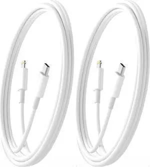 JAENFONG USB C to Lightning Cable [MFi Certified] iPhone Fast Charger 2Pack iPhone Charger Fast Charging Cable for iPhone 14 14 Pro Max 13 Pro Max 12 11 X XS XR 8 Plus iPad (2P1M)