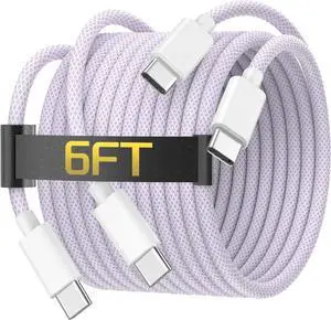 USB C to USB C Charging Cable for iPhone 16 Pro Max 60W Fast Type C to C Charger Cord 6FT Long for iPhone 16/16 Plus/16 Pro/16 Pro Max/15/15 Plus/15 Pro/15 Pro Max iPad Pro/Air/Mini MacBook Air USB C to USB C Charging Cable for iPhone 16 Pro Max 60W Fast Type C to C Charger Cord 6FT Long for iPhone 16/16 Plus/16 Pro/16 Pro Max/15/15 Plus/15 Pro/15 Pro Max iPad Pro/Air/Mini MacBook Air