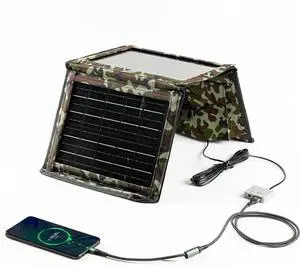 JAENFONG Upgraded Portable Solar Charger Foldable Solar Panels USB Ports 30W Solar Charger(5V/3A Max) Waterproof for Camping Backpacking Compatible with Cell Phone iPhone iPad Galaxy LG