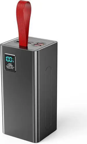 JAENFONG 90000mAh Portable Charger Power Bank Large Battery Pack Upgraded 30W PD & QC 3.0 Fast Charging Big Powerbank USB-C High Capacity 5 Output 2 Input with LED Display for Phone Tablet