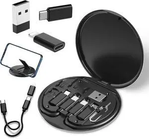 JAENFONG USB C to USB Adapter USB-C Adapter Kit Contains Multiple OTG Adapters for Type C Male USB A to C Male Cable Micro USB to Type C Equipped with SIM Extractor and Phone Stand