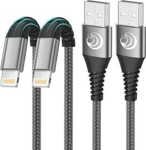 JAENFONG iPhone Charger [ MFi Certified] 2Pack 10FT Long Lightning Cable Fast Charging Nylon Braided iPhone Charger Cord USB Cable Compatible with iPhone 14 13 12 11 Pro Max XR XS X 8 7 6 Plus SE iPad