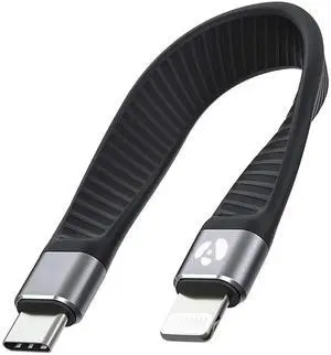 JAENFONG Short USB-C to Lightning Cable 5-inch MFi Certified Fast Charger for iPhone & iPad (Not Compatible with Audio DAC or USB-C iPhone/iPad Models)