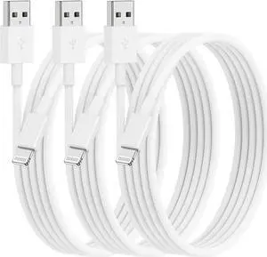 JAENFONG 3Pack [ MFi Certified] Long iPhone Charging Cable 10ft- Lightning to USB Cable Wire - 10 Foot iPhone USB Charger Cords for iPhone 14 13 12Pro/Pro Max XR X 8 7 6 5 Plus SE