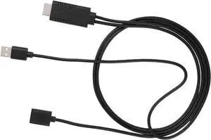 JAENFONG 2 in 1 1080P USB Female to HDMI Male HDTV Adapter Cable Cord for iPhone Android USB Female to HDMI Male HDTV Adapter 1080P HD USB to HDMI Digital AV Adapter Cable fm821qt5co