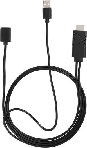 JAENFONG 2 in 1 1080P USB Female to HDMI Male HDTV Adapter Cable Cord for Android