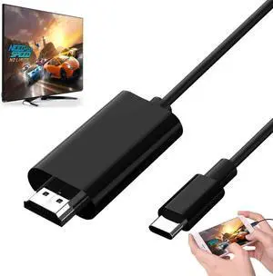 HDMI Adapter MHL Converter Cable 4K HD Video Digital HDTV Cord Mirrorring for HP MacBook iPhone 15 Pro Max Galaxy S22 Plus S21 S20 S10 Note 20 USB Type C Android Phones to Projector Monitor TV