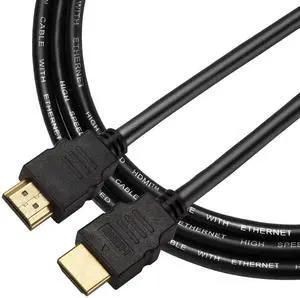 JAENFONG HDMI to HDMI Cable 2.0 High Speed 4K 60Hz HDMI Adapter Male to Male Compatible with Camera Camcorder Laptops Graphics Card HDTV Tablet EOS RP/EOS 7D Mark II/XA40 4.9FT(Black)