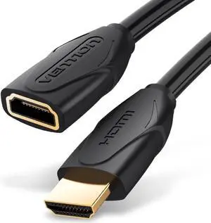 JAENFONG HDMI Extension Cable 1.6FT 4K 60Hz HDMI Extender Male to Female Cord Compatible with TV Laptop Xbox Blu-Ray PS5/PS4 Switch