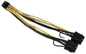 18AWG 8n to dual 8n (6+2) power cable GPU power cable suitable for K80 M40 M60 P40 P100, 20CM